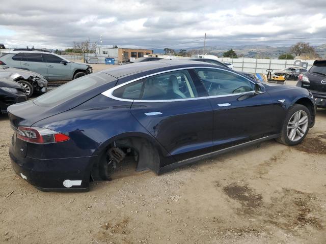 5YJSA1S11EFP53658 - 2014 TESLA MODEL S ლურჯი ფოტო 3