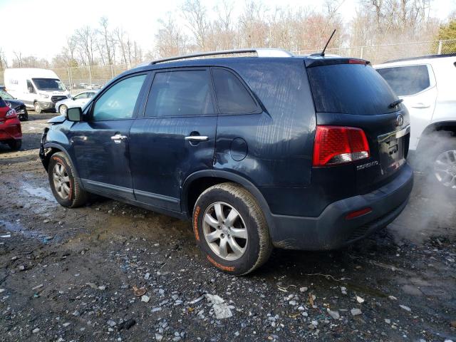 5XYKT3A60DG405070 - 2013 KIA SORENTO LX BLUE photo 2