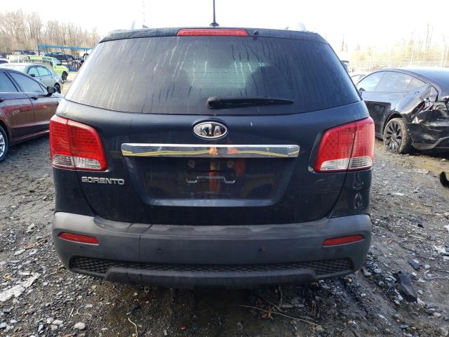 5XYKT3A60DG405070 - 2013 KIA SORENTO LX BLUE photo 6