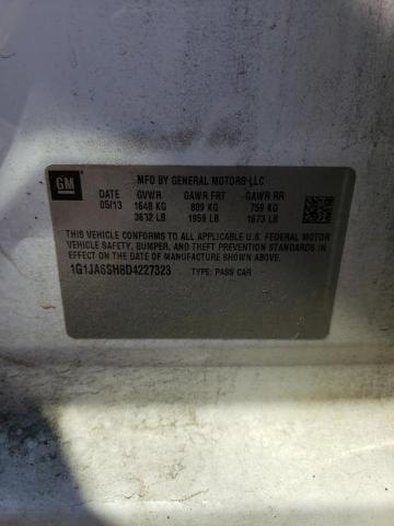 1G1JA6SH8D4227323 - 2013 CHEVROLET SONIC LS 白色 照片 12