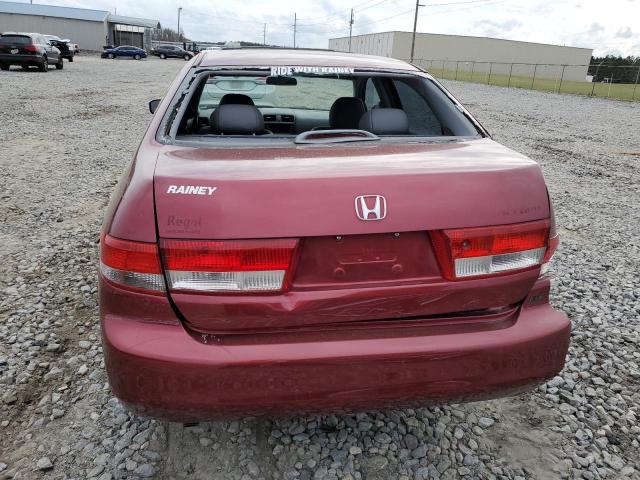 1HGCM66503A033894 - 2003 HONDA ACCORD EX MAROON photo 6