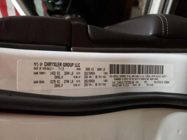 1C4RJFJT7EC226168 - 2014 JEEP GRAND CHER SUMMIT Սպիտակ լուսանկար 12