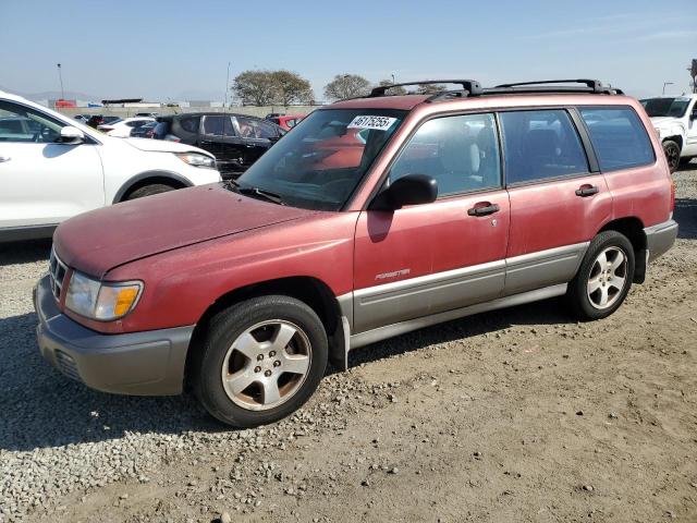 JF1SF6551WH779052 - 1998 SUBARU FORESTER S BURGUNDY photo 1