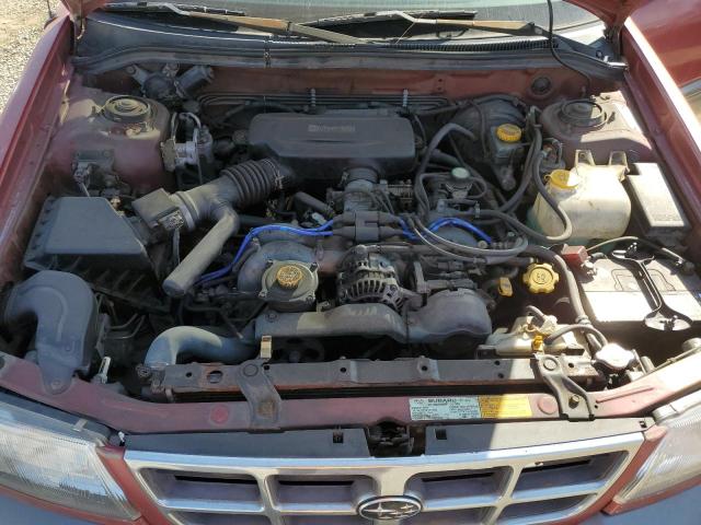 JF1SF6551WH779052 - 1998 SUBARU FORESTER S BURGUNDY photo 11