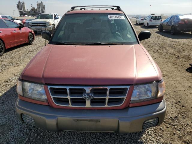 JF1SF6551WH779052 - 1998 SUBARU FORESTER S BURGUNDY photo 5