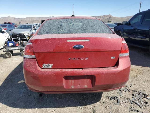 1FAHP3FN2AW156029 - 2010 FORD FOCUS SE RED photo 6