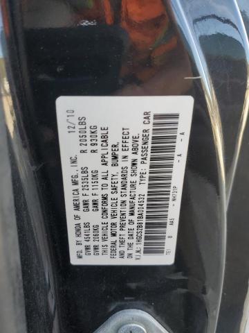 1HGCS2B81BA004532 - 2011 HONDA ACCORD EXL BLACK photo 13