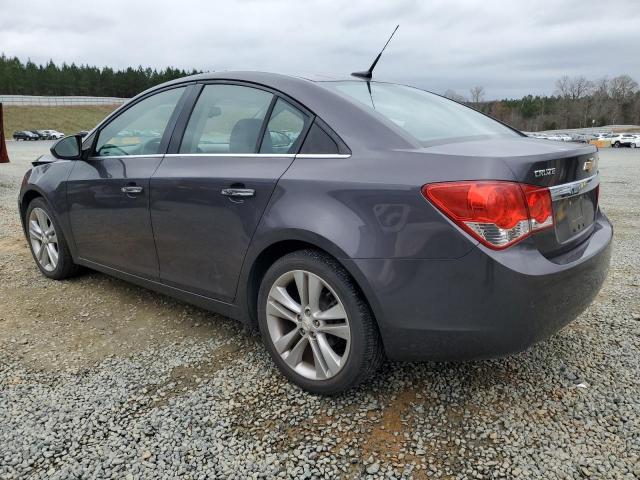 1G1PH5S98B7105727 - 2011 CHEVROLET CRUZE LTZ GRAY photo 2