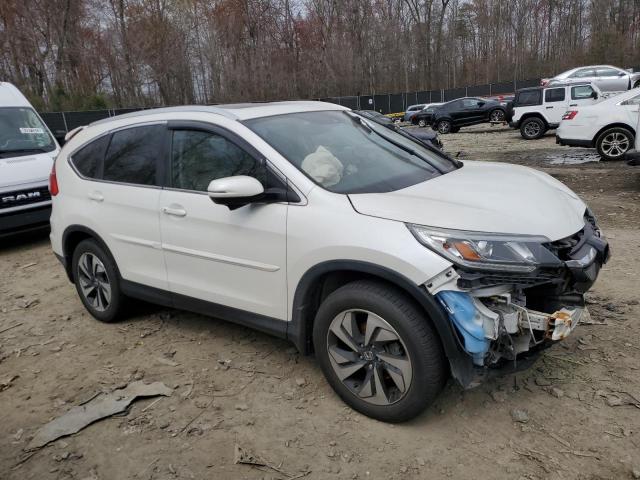 5J6RM4H95FL013186 - 2015 HONDA CR-V TOURING WHITE photo 4