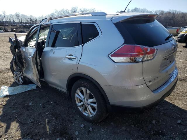 KNMAT2MVXFP575901 - 2015 NISSAN ROGUE S SILVER photo 2