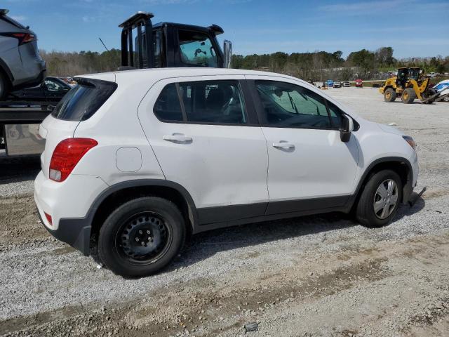 3GNCJKSB6JL415484 - 2018 CHEVROLET TRAX LS WHITE photo 3