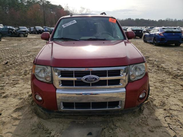 1FMCU0EG2CKA81854 - 2012 FORD ESCAPE LIMITED RED photo 5