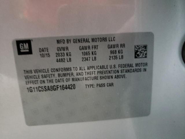 1G11C5SA8GF164420 - 2016 CHEVROLET MALIBU LIM LT Күміс фото 12