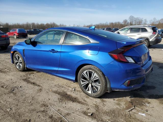 2HGFC3B7XGH350868 - 2016 HONDA CIVIC EXL BLUE photo 2