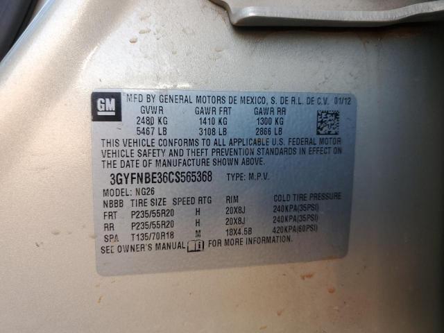 3GYFNBE36CS565368 - 2012 CADILLAC SRX PERFORMANCE COLLECTION CREAM photo 13