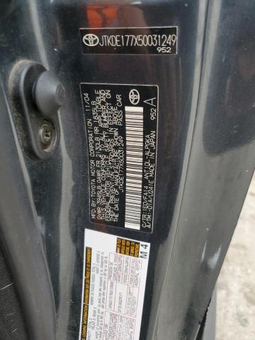 JTKDE177X50031249 - 2005 TOYOTA SCION TC ნაცრისფერი ფოტო 12