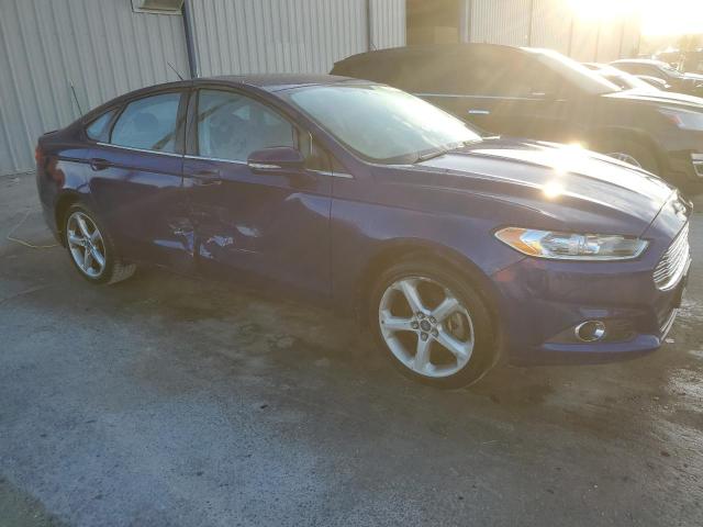 3FA6P0HRXDR137936 - 2013 FORD FUSION SE BLUE photo 4