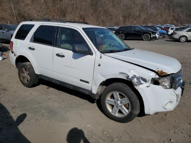 1FMCU49H98KE45723 - 2008 FORD ESCAPE HEV WHITE photo 4