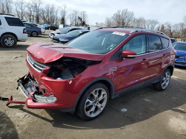 1FMCU9J94EUC17145 - 2014 FORD ESCAPE TITANIUM RED photo 1