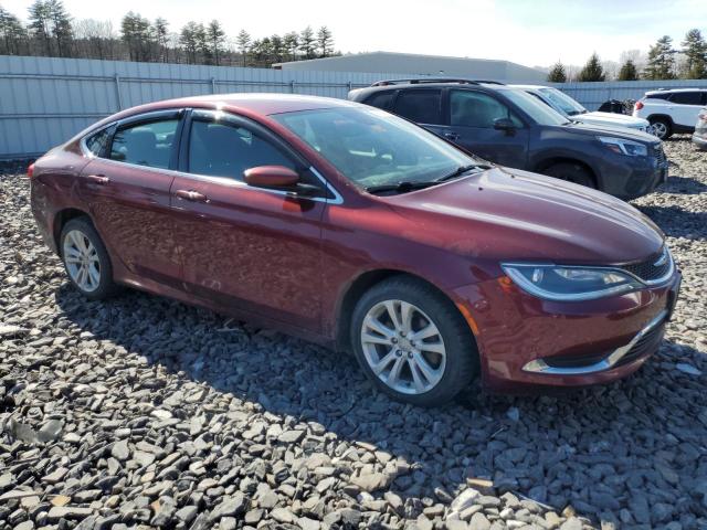 1C3CCCABXFN731346 - 2015 CHRYSLER 200 LIMITED RED photo 4