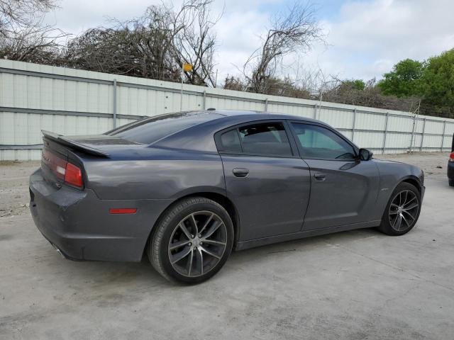 2C3CDXCTXEH322054 - 2014 DODGE CHARGER R/T GRAY photo 3