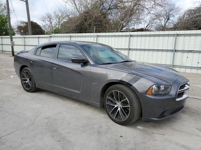 2C3CDXCTXEH322054 - 2014 DODGE CHARGER R/T GRAY photo 4
