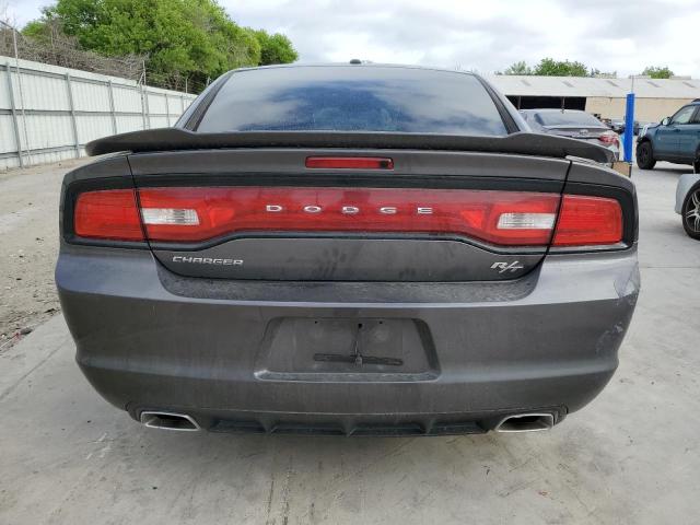 2C3CDXCTXEH322054 - 2014 DODGE CHARGER R/T GRAY photo 6