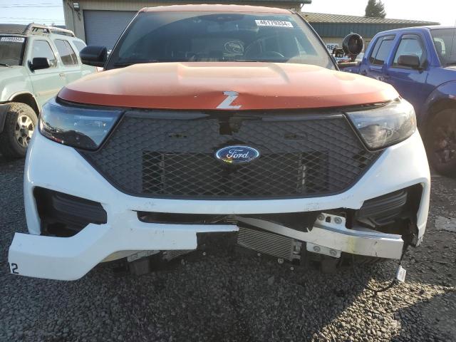1FM5K8AW1MNA20649 - 2021 FORD EXPLORER POLICE INTERCEPTOR ذو لونين صورة 5