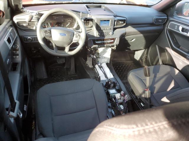 1FM5K8AW1MNA20649 - 2021 FORD EXPLORER POLICE INTERCEPTOR ذو لونين صورة 8