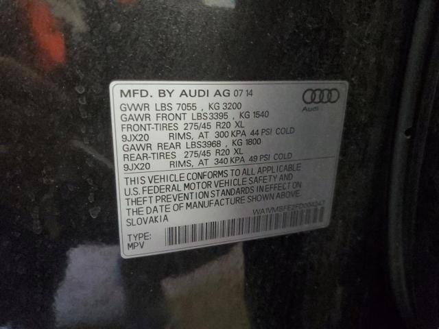 WA1VMBFE2FD004247 - 2015 AUDI Q7 TDI PRESTIGE ნაცრისფერი ფოტო 13