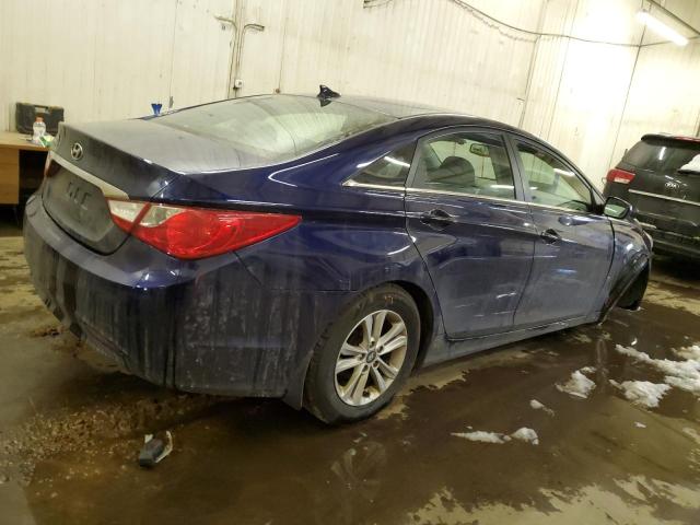 5NPEB4AC6DH656504 - 2013 HYUNDAI SONATA GLS BLUE photo 3