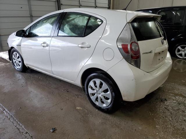 JTDKDTB37D1553203 - 2013 TOYOTA PRIUS C WHITE photo 2