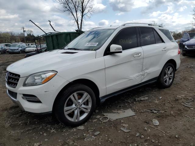 4JGDA5HB7EA357917 - 2014 MERCEDES-BENZ ML 350 4MATIC WHITE photo 1