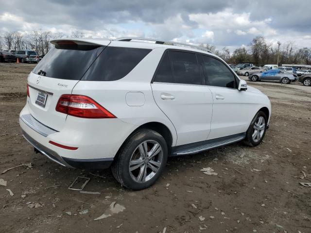 4JGDA5HB7EA357917 - 2014 MERCEDES-BENZ ML 350 4MATIC WHITE photo 3