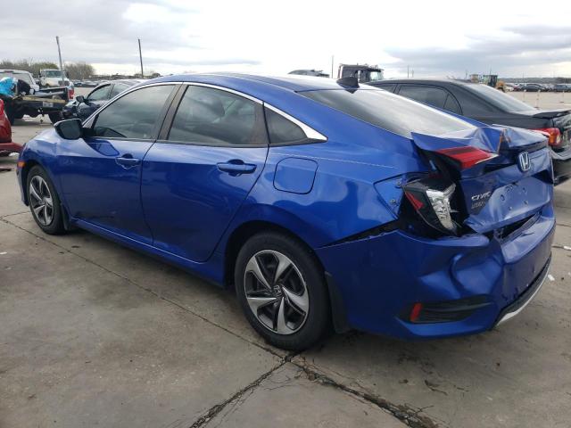 19XFC2F66KE006985 - 2019 HONDA CIVIC LX BLUE photo 2