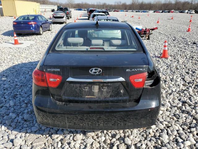 KMHDU4AD6AU007328 - 2010 HYUNDAI ELANTRA BLUE BLACK photo 6