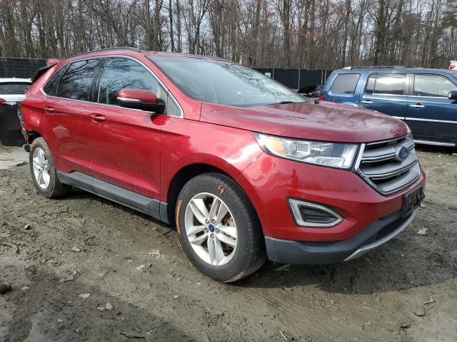 2FMTK3J8XFBB95217 - 2015 FORD EDGE SEL RED photo 4