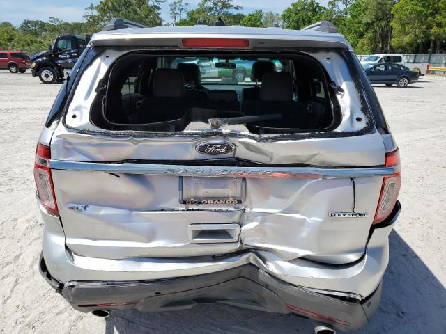 1FM5K7D84FGC02408 - 2015 FORD EXPLORER XLT SILVER photo 6