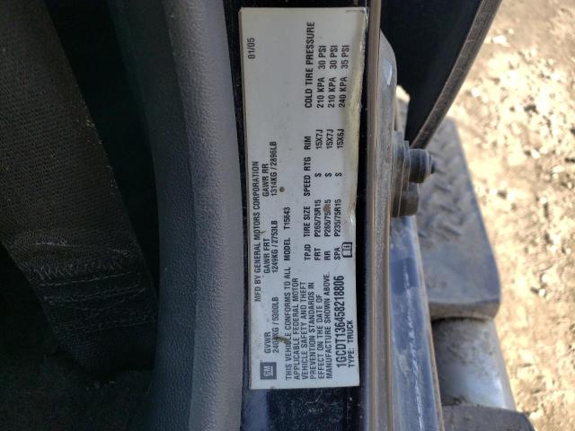 1GCDT136458218806 - 2005 CHEVROLET COLORADO GRAY photo 12