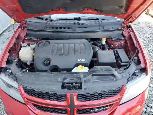 3C4PDDEGXJT389301 - 2018 DODGE JOURNEY GT RED photo 12