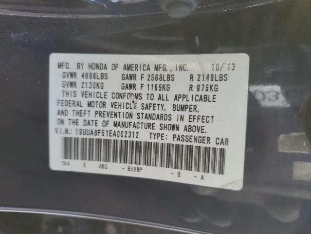 19UUA8F51EA002312 - 2014 ACURA TL TECH BLUE photo 13