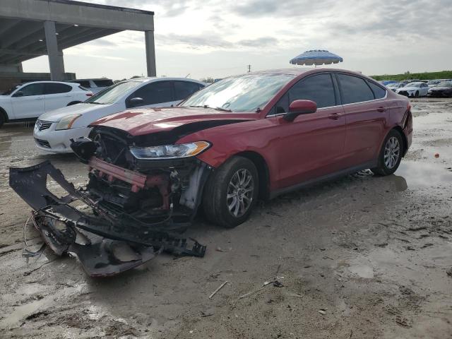 3FA6P0G78GR171149 - 2016 FORD FUSION S RED photo 1