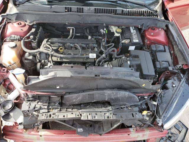 3FA6P0G78GR171149 - 2016 FORD FUSION S RED photo 11