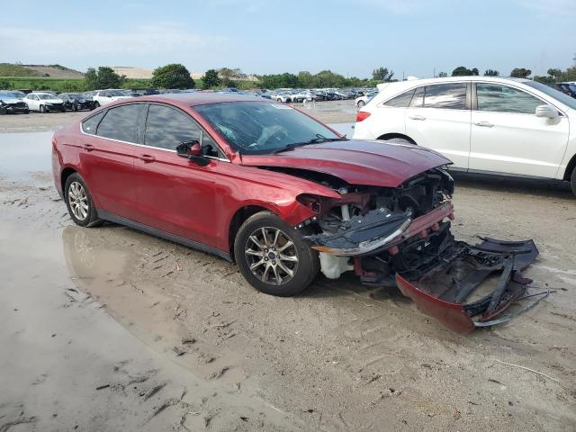 3FA6P0G78GR171149 - 2016 FORD FUSION S RED photo 4