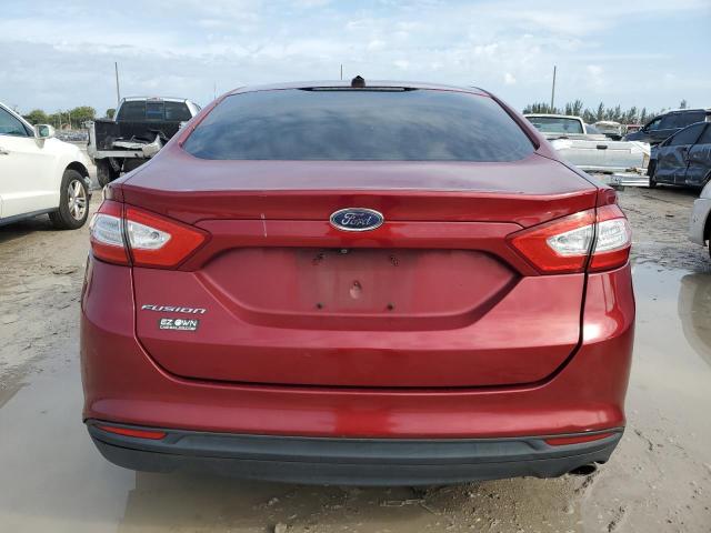 3FA6P0G78GR171149 - 2016 FORD FUSION S RED photo 6