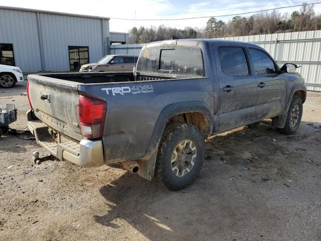 5TFCZ5AN0JX145705 - 2018 TOYOTA TACOMA DOUBLE CAB GRAY photo 3