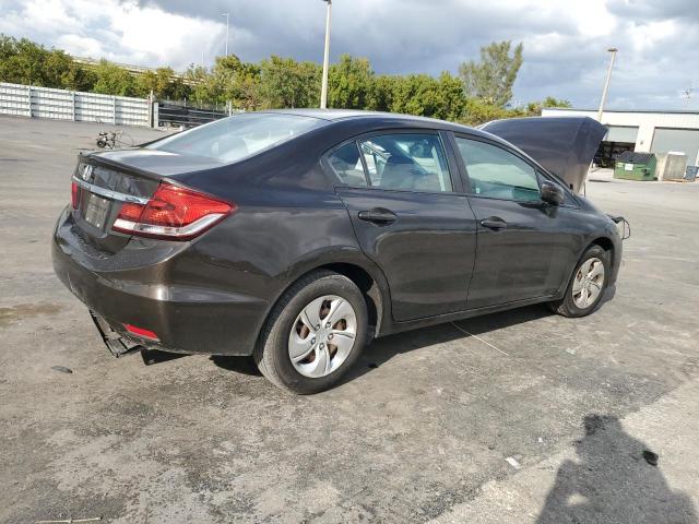 2HGFB2F57EH517674 - 2014 HONDA CIVIC LX BROWN photo 3