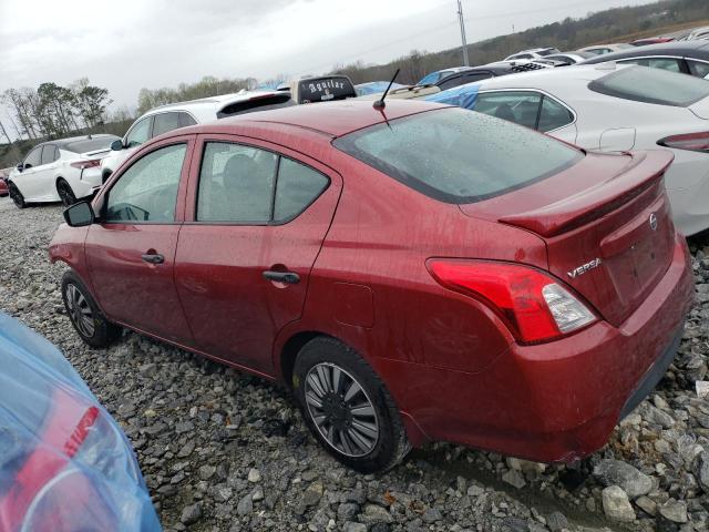 3N1CN7AP1HL857819 - 2017 NISSAN VERSA S BURGUNDY photo 2