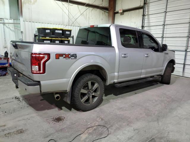 1FTEW1EF3FKE21022 - 2015 FORD F150 SUPERCREW SILVER photo 3