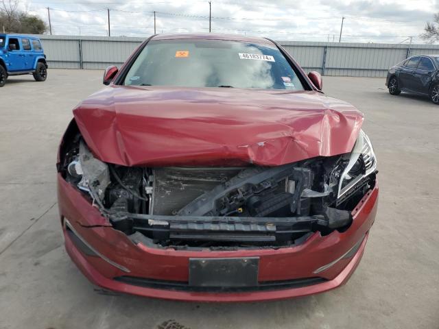 5NPE24AF4FH090632 - 2015 HYUNDAI SONATA SE RED photo 5